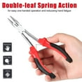 thumbnail image 6 of 5Ijo 6-Inch Pointed-Nose Pliers|Long Reach Long Nose Pliers 6 Inches Mini Wire Cutter With High Leverage TPR Handles Jewelry Making Pliers For Hard To Reach Narrow Reduce Efforts, 6 of 7