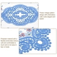 thumbnail image 3 of REGALWOVEN Retro Lace Placemat Oval Embroidered Table Place Mats French Doilies Blue, 3 of 7