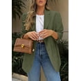 thumbnail image 5 of Blazer PRETTYGARDEN 2025 para mujer, casual, de negocios, color verde militar, 5 of 5