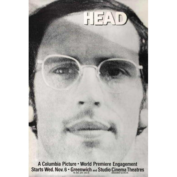 Head movie POSTER (Style B) (27" x 40") (1968)