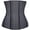 Black Breathable Latex, variant on VASLANDA Waist Trainer for Women Weight Loss Corset Latex Waist Cincher Fajas Hourglass Body Shaper with Steel Bones