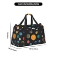 thumbnail image 3 of Bingfone Planets And Their Moons Print Travel Duffel Tote Bag,Waterproof Shoulder Weekender Bag For Women and Men Swim Sports Travel Gym Bag，Foldable and expandable bag Lightweight, 3 of 7