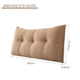 thumbnail image 2 of ANMINY Headboard Pillow, Teddy Velvet Fabric, Bed Rest Reading Pillow, Removable & Washable Cover, Daybed Wedge Pillow for Twin Beds, 2 of 9