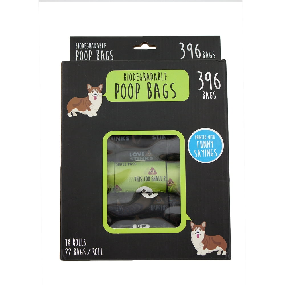 Precious Tails Biodegradable Humorous Pet Waste Bags 396 ct