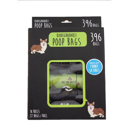 Precious Tails Biodegradable Humorous Pet Waste Bags - 396 ct.