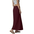 thumbnail image 6 of Jdkau Skirts for Women Flowy Summer Skirts High Waist A Line Skirt Casual Floral Boho Skirt Long Skirts for Women Trendy（Wine,XL）, 6 of 9