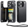 thumbnail image 1 of Funda para iPhone 13 Pro Max Wefor con billetera y RFID, negra, 1 of 9