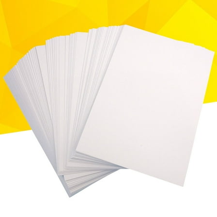 NICEXMAS 50Pcs High Glossy Photo Paper 120G Double-side Picture Printing Paper for Printers (White)