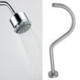 thumbnail image 4 of Shower Arm, Brushed Process Wear Resistant Shower Rod With Decorative Cover For Bathroom For Home For Hotel, 4 of 8