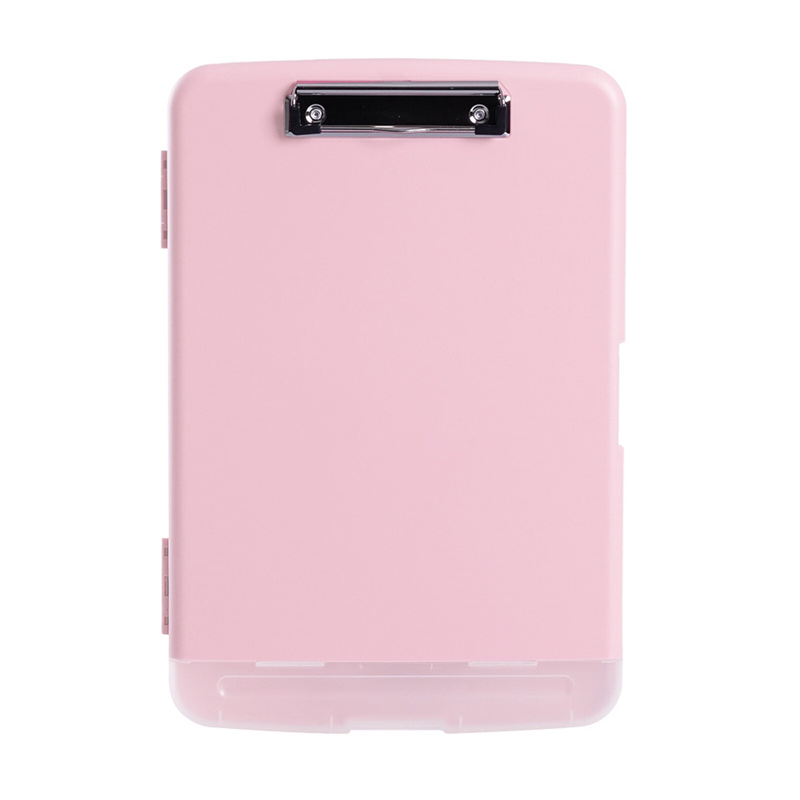 Heavy Plastic Clipboard With Storage And Pen Holder Pink
