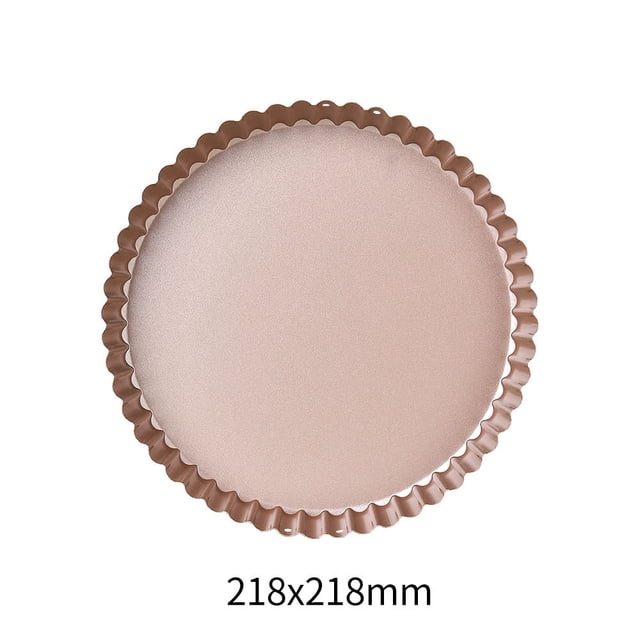 Nonstick Cake Pan for Pizza, Fluted Pie Pan with Even Heat, Easy Release Bakeware for Home Kitchen Baking