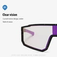 thumbnail image 5 of Frwgonr Kids Sunglasses Polarized Youth Baseball Sunglasses for Boys Girls Teens Sports Cycling Softball Running Glasses Purple, Size 3T-15, 5 of 5