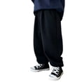 thumbnail image 2 of CONZONE Boys Baggy Sweatpants Wide Leg Sweat Pants for Child Elastic Waist Lightweight Fall Winter Athletic Jogger Pants with Pockets, 2 of 4