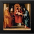 thumbnail image 2 of Bartolomeo, Fra 20x20 Black Modern Framed Museum Art Print Titled - The Scene of Christ in the Temple, 2 of 5