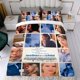 thumbnail image 4 of Madre e Hijos Conjunto de sábanas temático, trío de piezas, cómodo y amigable con la piel, diseño único, regalo de decoración para el hogar para familiares, amigos y fans,173cm *218cm, 4 of 6