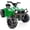 Kelly Green, variant on 12V Kids Ride-On ATV Quad w/ Bluetooth, 2.4mph Max, Treaded Tires, LED Lights, Radio - Purple