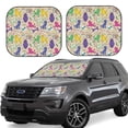 thumbnail image 1 of Saiise Colorful Poodle Dog for Foldable Car Sun Shades (2-Pack) Offer Sun Protection with an Easy-fold Design for Convenient Windshield Shading-Large, 1 of 6