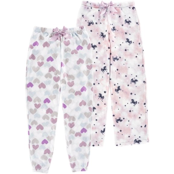 Member's Mark Girls 2-Pack Heart Print Sleep Pants,
