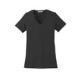 thumbnail image 5 of Port Authority Ladies Concept Stretch V Neck Tee-4XL (Black), 5 of 6