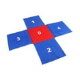 thumbnail image 3 of Bunblic Kids Jumping Pad Group Activity Playing Game Mat Cross Shaped Children Educational Playing Mat Reaction Training for Backyard Oxford Cloth, 3 of 8