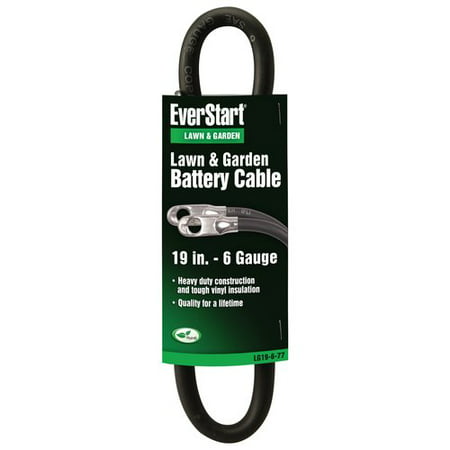 Everstart LG19-6-77 6-Gauge Black Lawn and Garden Battery Cable,