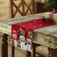 thumbnail image 6 of Boanket Red Snowman, Table Runner - 48 Inch Long, Kitchen Dining Table Runner Dresser Scarves, Christmas Snowflake Berry Farmhouse Home Decor for Coffee Table Wedding Party Banquet, 6 of 8