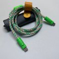 thumbnail image 4 of Cable de cobre chapado en plata de cristal único de 8 hebras con combinación de colores para teléfono móvil Apple iP14, tableta iPadPro, computadora de carga rápida PD, 4 of 4