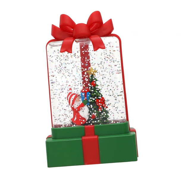 Linterna Navideña de Papá Noel, Farol de , Luz de Papá Noel, Linterna de Agua para Vacaciones, de Navidad, Decoración de Mesa Par Estilo D