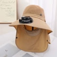 thumbnail image 2 of Beach Hats for Women , Sun Hats for Men , Fishing Hat Solar Fan Bucket Hat For Outdoor Sports With UPF50+ Sun Wide Brim Summer Fishing Hat Technology For Men And Women, 2 of 5