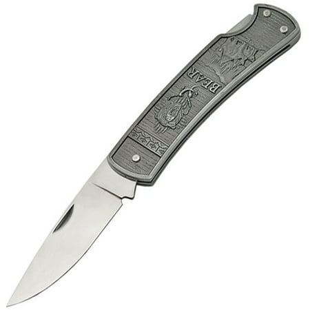 UPC 801608011814 product image for Szco Supplies 211181-BE Bear Embossed Folding Knife | upcitemdb.com