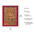 thumbnail image 2 of Chemchog Heruka with Consort - Buddhist Tantric Deity - Vintage Tibetan Thangka Buddhist Painting - Tibet, 19th Century - Fine Art Matte Paper Print (Unframed) 11x14in, 2 of 4