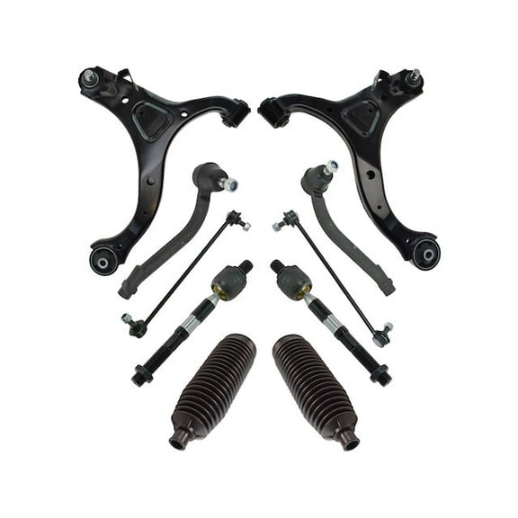 Front Control Arm Ball Joint Tie Rod and Sway Bar Link Kit 10 Piece - Compatible with 2007 - 2012 Hyundai Santa Fe 2008 2009 2010 2011