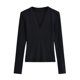 thumbnail image 2 of Sudadera con capucha,Sudadera con estampado de moda para mujer, blusa informal de manga larga con cuello en V, suave imitación de rayón, para uso diario, sopatenor, 2 of 7