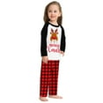thumbnail image 5 of Matching Family Pajamas Sets Christmas PJ's Deer Print Top and Pants Bottom Sleepwear, 5 of 7