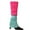 Rose Red + Lake Blue, variant on Dengjunhu 1 Pair Womens Fashion Leg Warmers Adult Ribbed Knitted Long Socks for Party Sports Casual Socks