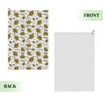 thumbnail image 2 of Lsque Hohey Bee Golden2 Premium Golf Towel - Ultra Absorbent and Quick Drying Microfiber Towel with Carabiner - Gift for Men -24" X 16", 2 of 8