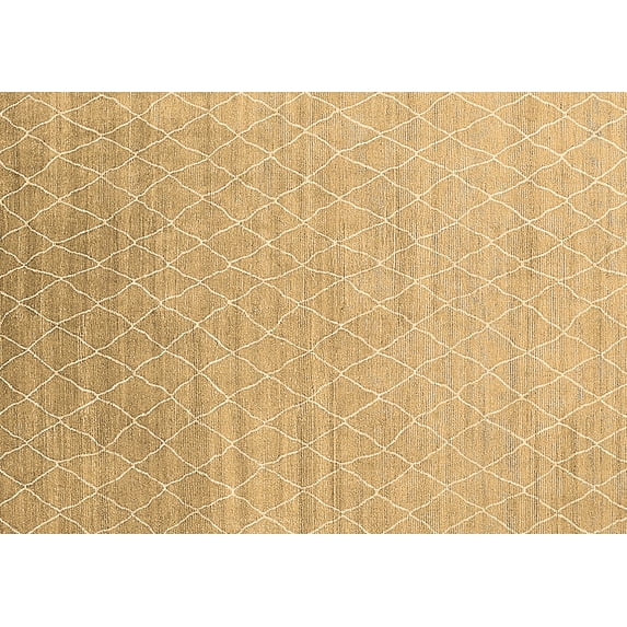 Ahgly Company Indoor Rectangle Solid Brown Modern Area Rugs, 5' x 8'