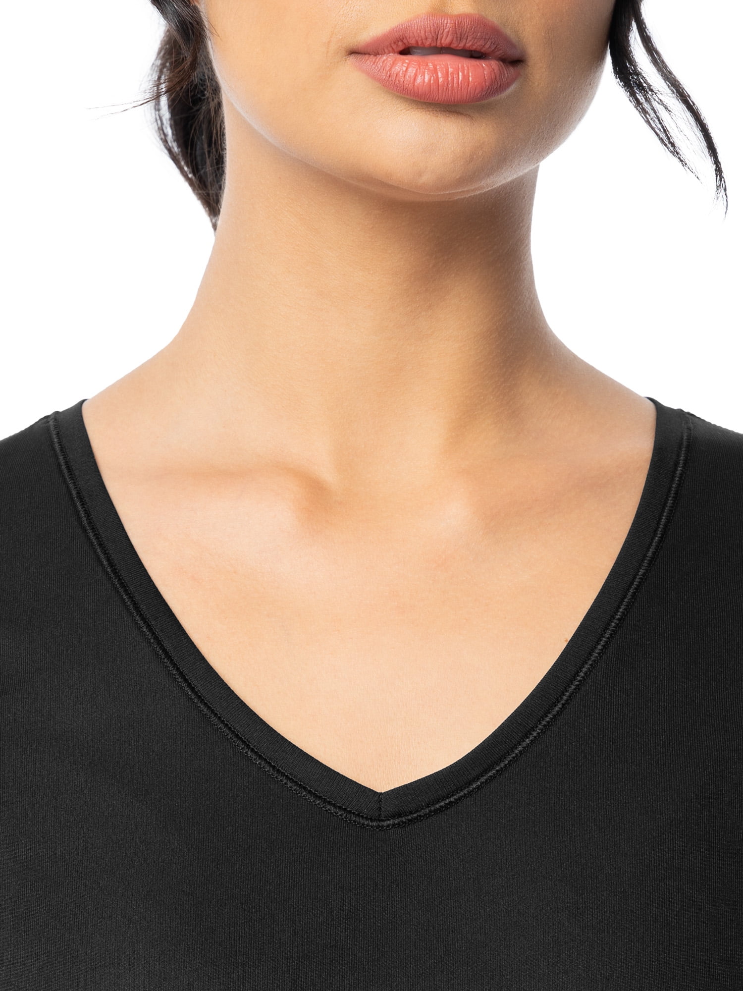 Athletic Works Women's and Women's Plus Core Active V-Neck T-Shirt, Sizes XS-4X