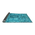 thumbnail image 2 of Ahgly Company Indoor Square Abstract Light Blue Modern Area Rugs, 3' Square, 2 of 4