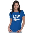 thumbnail image 3 of Low Key Nerd Sarcastic Pun Funny Geek Womens Slim Fit Graphic Tee Brisco Brands S, 3 of 5