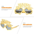 thumbnail image 3 of KAKOWELY Gafas de sol para fiesta de cumpleaños, gafas creativas con forma de corazón, gafas decorativas de feliz cumpleaños, 3 of 5