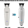 thumbnail image 6 of KEMEI PG2299 Beard & Hair Trimmer for Men Professional, Zero Gapped Hair Clippers for Men Cordless Trimmers for Barbers, Gray, 6 of 7