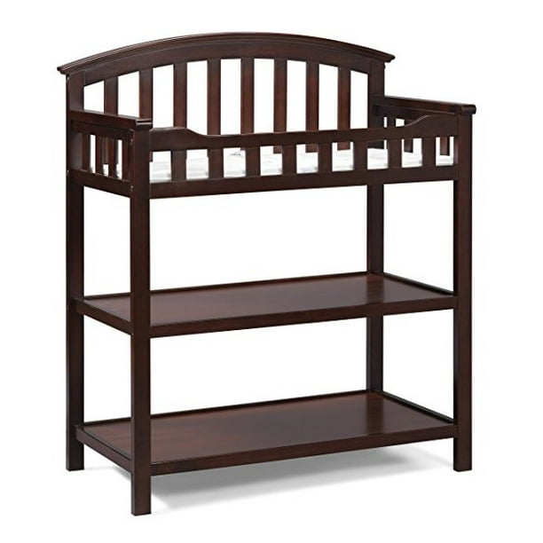 Graco Changing Table with Waterresistant Pad and Safety Straps Included Cherry