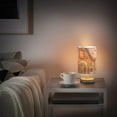 thumbnail image 6 of Gingerbread House Cookies Trees Table Lamp USB Bedside Desk Nightstand Lamp Printed Gifts Small Lamp Wood Base for Bedroom Living Room Kids Room College Dorm, 6 of 7