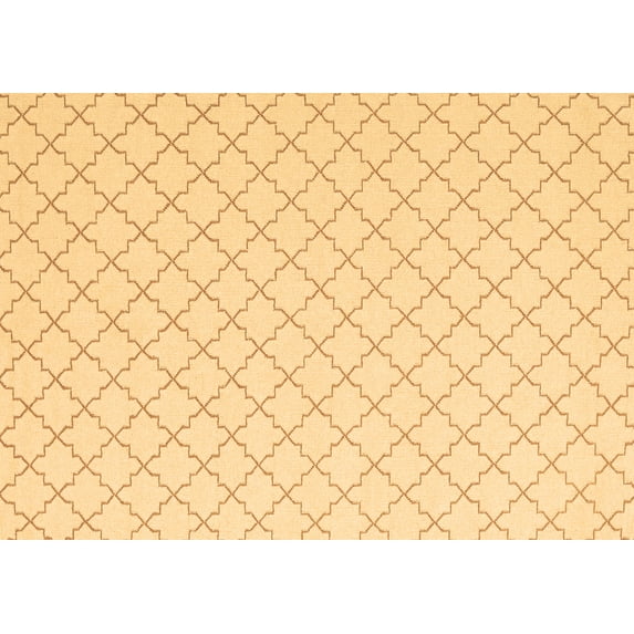 Ahgly Company Indoor Rectangle Trellis Brown Contemporary Area Rugs, 2' x 4'