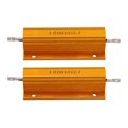 thumbnail image 1 of Resistencia de potencia revestida de aluminio dorado 2X 100 W, 10 ohmios 10R, 1 of 7