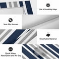 thumbnail image 6 of Navy Blue Grey Striped Outdoor Rug for Patio/Deck/Porch, Non-Slip Large Area Rug 5 x 8 Ft, Modern Minimalist Ombre Lines Indoor Outdoor Rugs Washable Area Rugs, Reversible Camping Rug Carpet Runner, 6 of 8