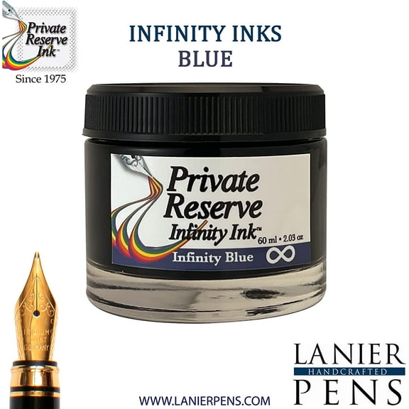 Private Reserve Ink Bottle 60ml - Infinity Blue (with E.C.O. formula), PR17052