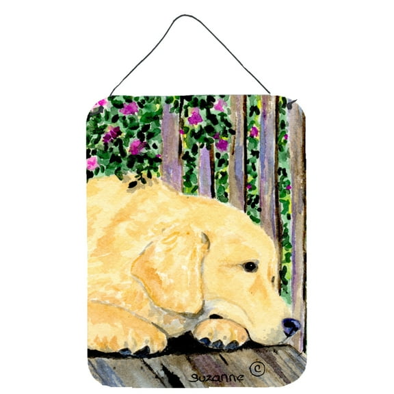 Caroline's Treasures SS8756DS1216 Golden Retriever Wall or Door Hanging Prints, 12x16, multicolor