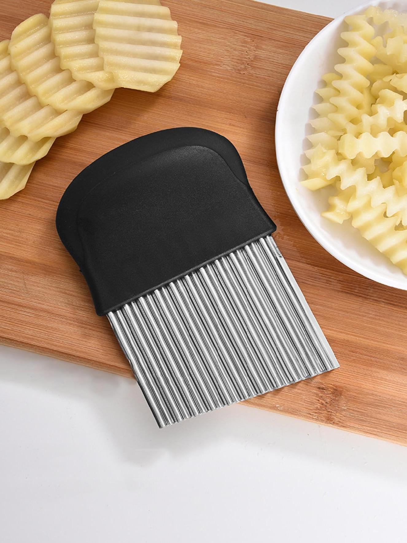 Fry Potato Cutter Slicer Stainless Steel Cut Waffle Slices Adjustable and  Manuel